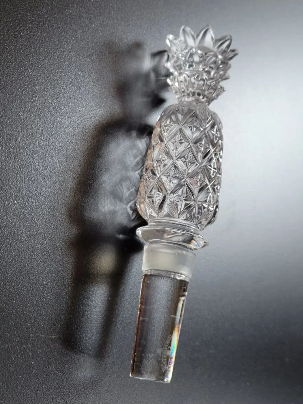 WATERFORD Crystal Hospitality PINEAPPLE Bottle Decanter Stopper 5” Tall  #129424
